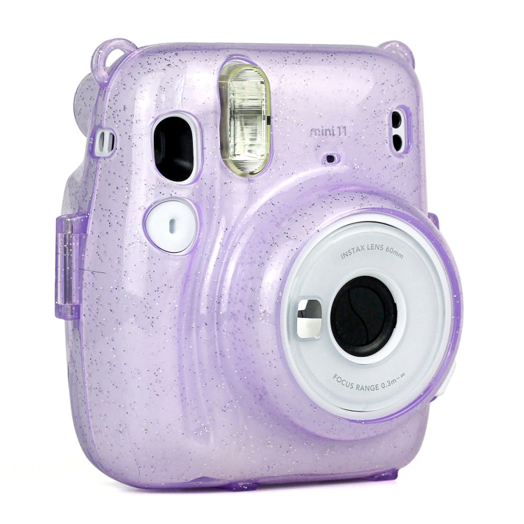 Glitter Power Crystal Case with Strap for FUJIFILM Instax mini 11 (Purple) - Camera Accessories by buy2fix | Online Shopping UK | buy2fix