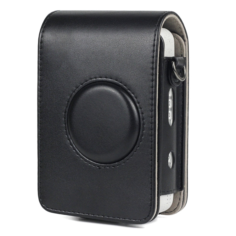 Full Body Camera Retro PU Leather Case Bag with Strap for FUJIFILM instax mini Liplay (Black) by buy2fix