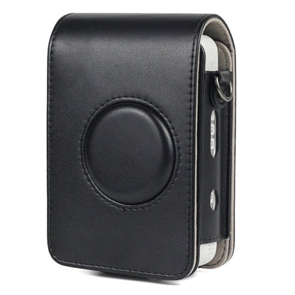 Full Body Camera Retro PU Leather Case Bag with Strap for FUJIFILM instax mini Liplay (Black) by buy2fix