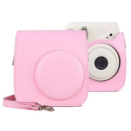 Retro Full Body PU Leather Case Camera Bag with Strap for FUJIFILM instax mini 7+ (Pink) by buy2fix
