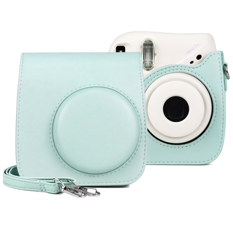 Retro Full Body PU Leather Case Camera Bag with Strap for FUJIFILM instax mini 7+ (Baby Blue) by buy2fix