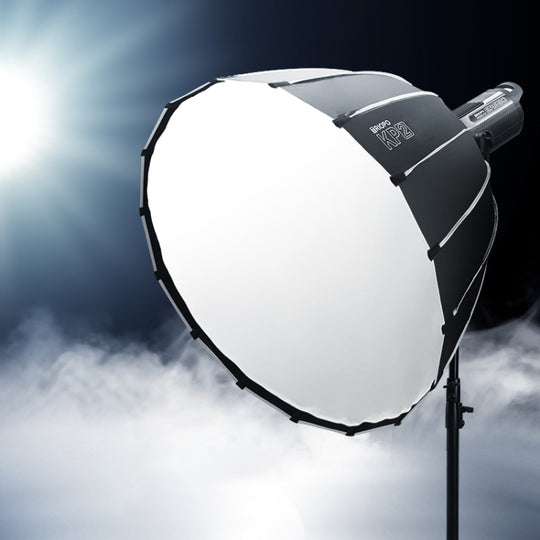 TRIOPO KP2-60 60 cm Speedlite Flash Deep Parabolic Softbox Bowens Mount Diffuseur (Noir)