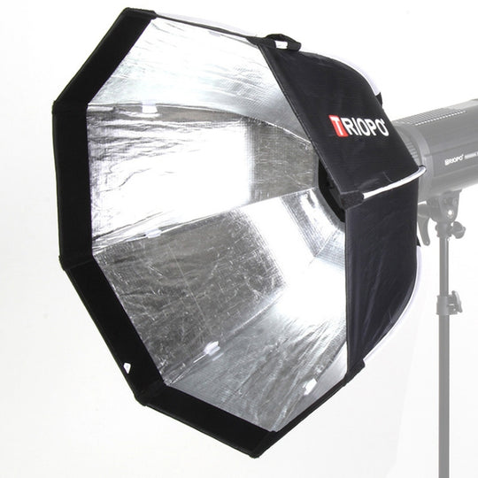 TRIOPO K2-90 90 cm Speedlite Flash Octogone Parabolique Softbox Bowens Mount Diffuseur (Noir)