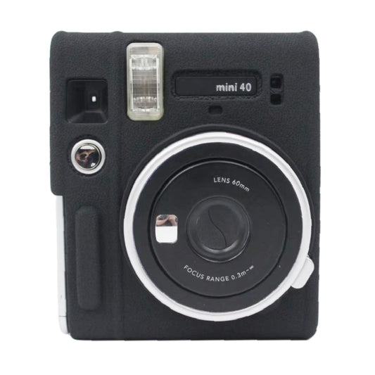 Soft Silicone Protective Case for Fujifilm Instax mini 40 (Black) - Protective Case by buy2fix | Online Shopping UK | buy2fix
