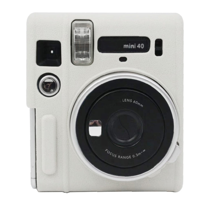 Soft Silicone Protective Case for Fujifilm Instax mini 40 (White) - Protective Case by buy2fix | Online Shopping UK | buy2fix