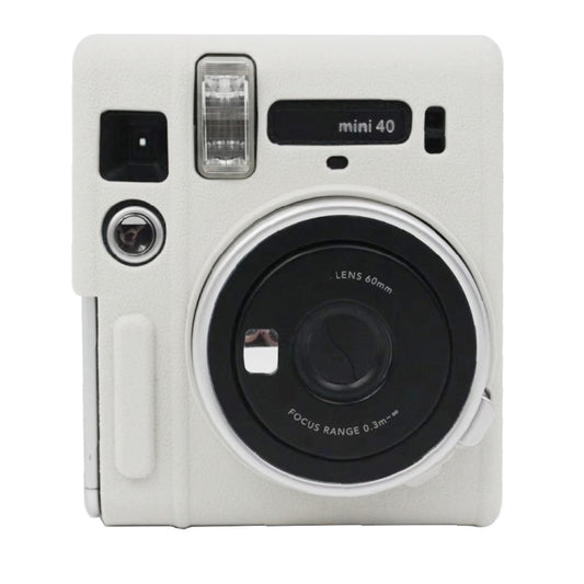 Soft Silicone Protective Case for Fujifilm Instax mini 40 (White) - Protective Case by buy2fix | Online Shopping UK | buy2fix
