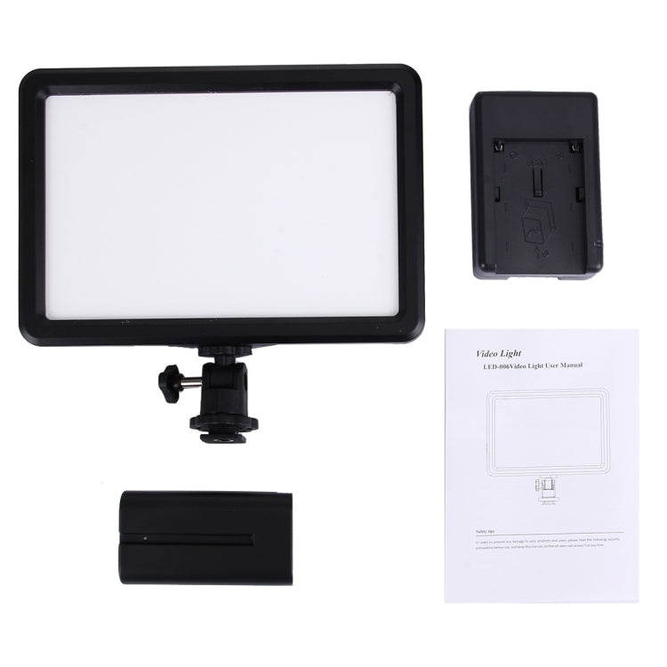 LED-006 104 LED 850LM Dimmable Video Light on-Camera Photography Lighting Fill Light for Canon, Nikon, DSLR Camera -  by buy2fix | Online Shopping UK | buy2fix