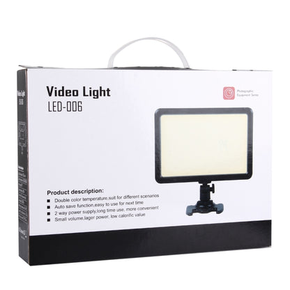 LED-006 104 LED 850LM Dimmable Video Light on-Camera Photography Lighting Fill Light for Canon, Nikon, DSLR Camera -  by buy2fix | Online Shopping UK | buy2fix