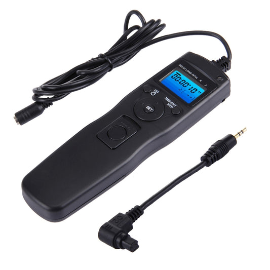 RST-7002 LCD Screen Time Lapse Intervalometer Shutter Release Digital Timer Remote Controller with C8 Cable for CANON 1D/1DS/50D/40D/30D/20D/10D/5D/7D Camera(Black) - Shutter Release Cord by buy2fix | Online Shopping UK | buy2fix