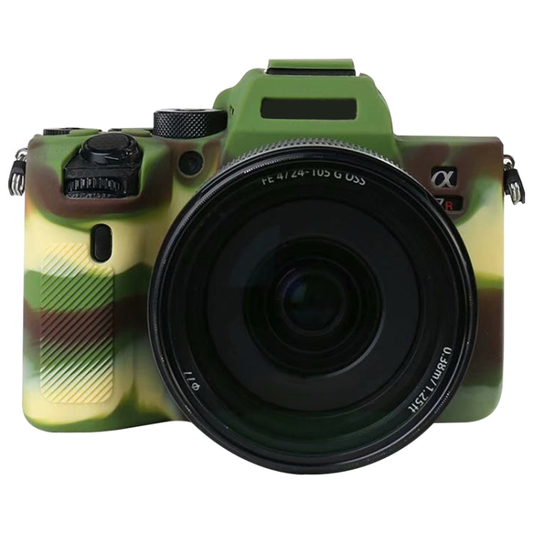 For Sony A7R4 Soft Silicone Protective Case(Camouflage) by buy2fix