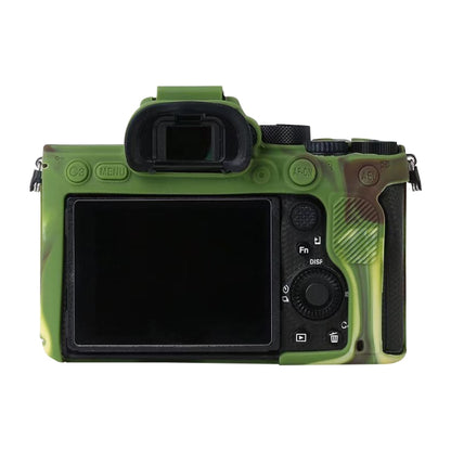 For Sony A7R4 Soft Silicone Protective Case(Camouflage) by buy2fix