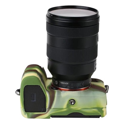 For Sony A7R4 Soft Silicone Protective Case(Camouflage) by buy2fix
