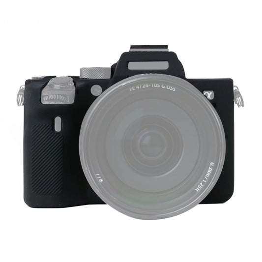 For Sony A7R4 Soft Silicone Protective Case(Black) - Protective Case by buy2fix | Online Shopping UK | buy2fix