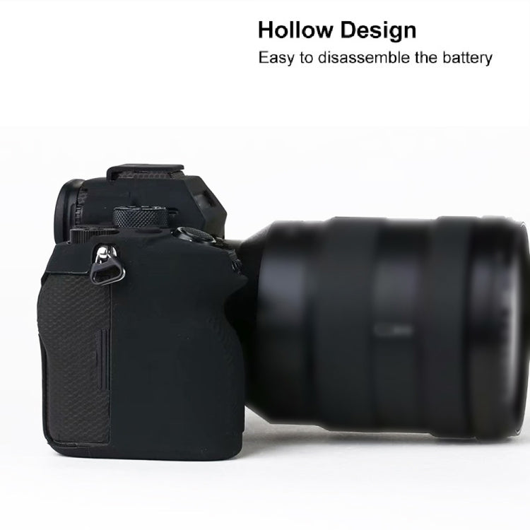 For Sony A7R4 Soft Silicone Protective Case(Yellow) - Protective Case by buy2fix | Online Shopping UK | buy2fix