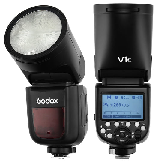 Godox V1C Flash TTL Speedlite à tête ronde pour Canon (Noir)