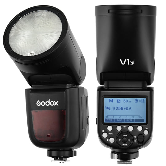 Godox V1N Flash TTL Speedlite à tête ronde pour Nikon (Noir)
