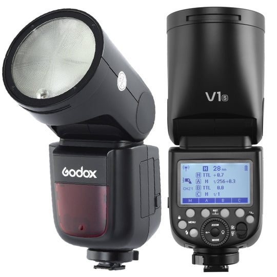 Godox V1S Flash TTL Speedlite à tête ronde pour Sony (Noir)