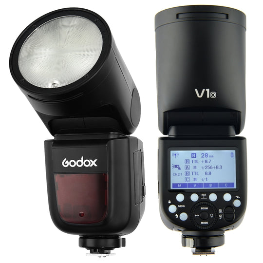 Godox V1O Flash TTL Speedlite à tête ronde pour Olympus (Noir)