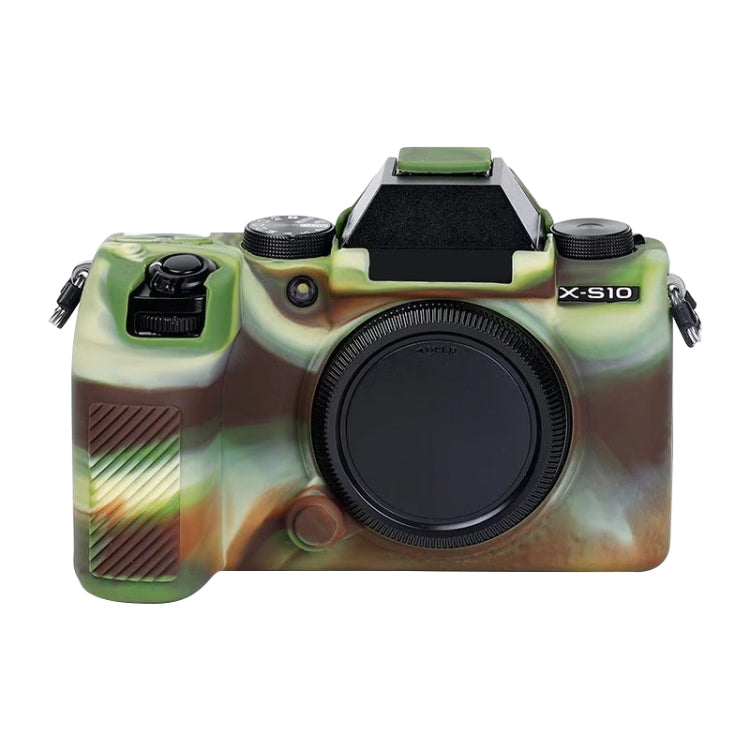 Soft Silicone Protective Case for FUJIFILM X-S10 (Camouflage) by buy2fix