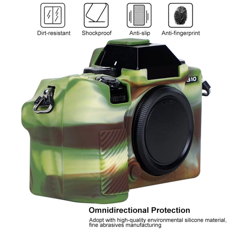 Soft Silicone Protective Case for FUJIFILM X-S10 (Camouflage) by buy2fix