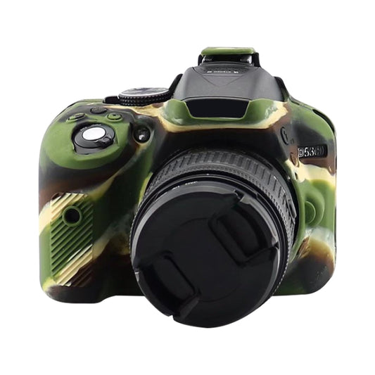 Soft Silicone Protective Case for Nikon D5300 (Camouflage) - Protective Case by buy2fix | Online Shopping UK | buy2fix
