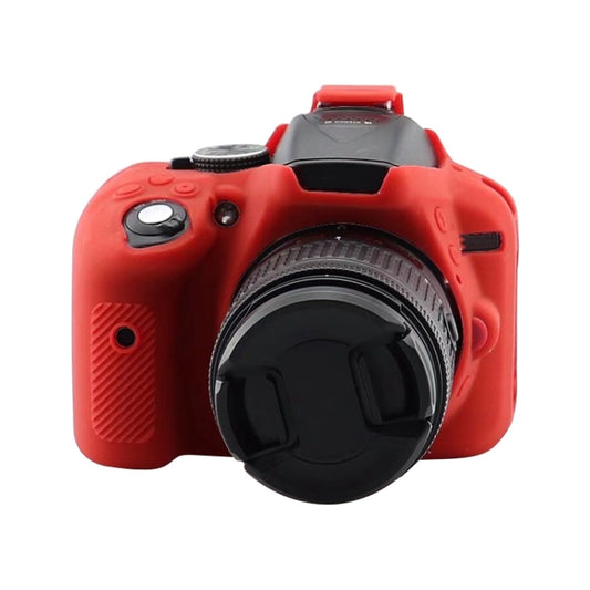 Soft Silicone Protective Case for Nikon D5300(Red) - Protective Case by buy2fix | Online Shopping UK | buy2fix