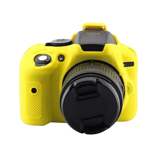 Soft Silicone Protective Case for Nikon D5300(Yellow) - Protective Case by buy2fix | Online Shopping UK | buy2fix