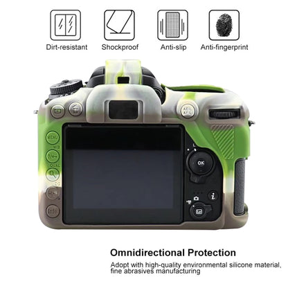 Soft Silicone Protective Case for Nikon D7500 (Camouflage) - Protective Case by buy2fix | Online Shopping UK | buy2fix