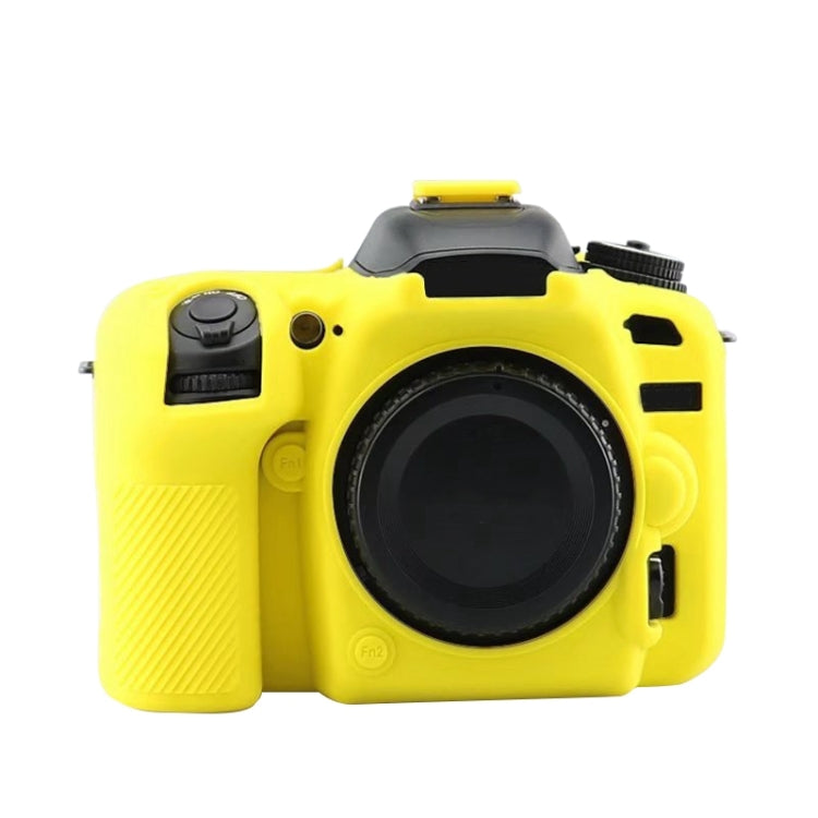 Soft Silicone Protective Case for Nikon D7500(Yellow) - Protective Case by buy2fix | Online Shopping UK | buy2fix
