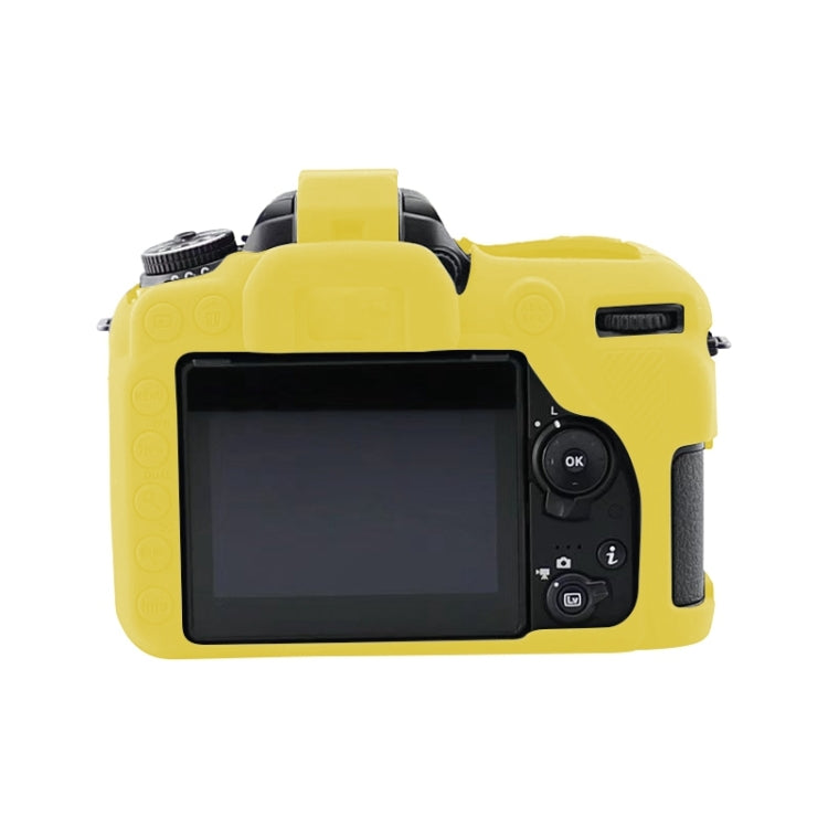 Soft Silicone Protective Case for Nikon D7500(Yellow) - Protective Case by buy2fix | Online Shopping UK | buy2fix