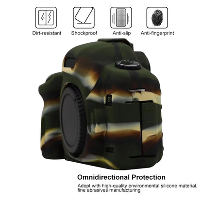 For Canon EOS 5D Mark II Soft Silicone Protective Case(Camouflage) by buy2fix