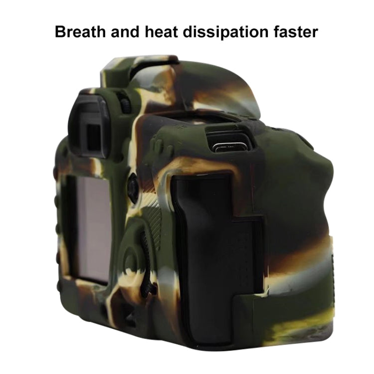 For Canon EOS 5D Mark II Soft Silicone Protective Case(Camouflage) by buy2fix