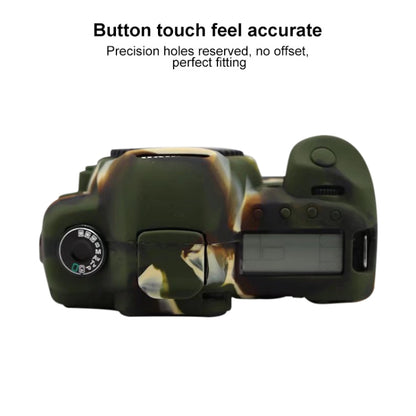 For Canon EOS 5D Mark II Soft Silicone Protective Case(Camouflage) by buy2fix
