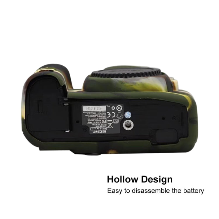 For Canon EOS 5D Mark II Soft Silicone Protective Case(Camouflage) by buy2fix