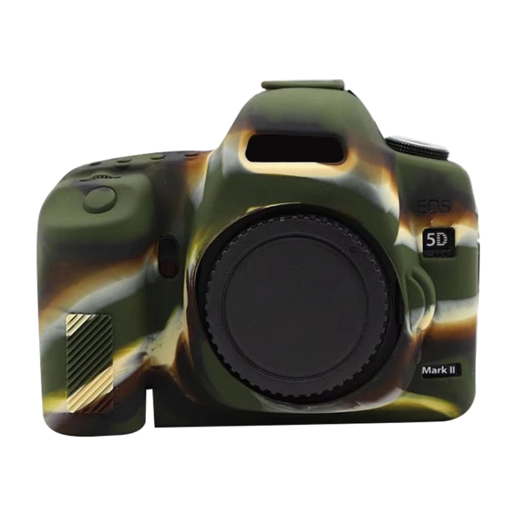For Canon EOS 5D Mark II Soft Silicone Protective Case(Camouflage) by buy2fix