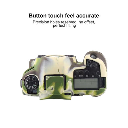 For Canon EOS 6D Mark II Soft Silicone Protective Case (Camouflage) - Protective Case by buy2fix | Online Shopping UK | buy2fix
