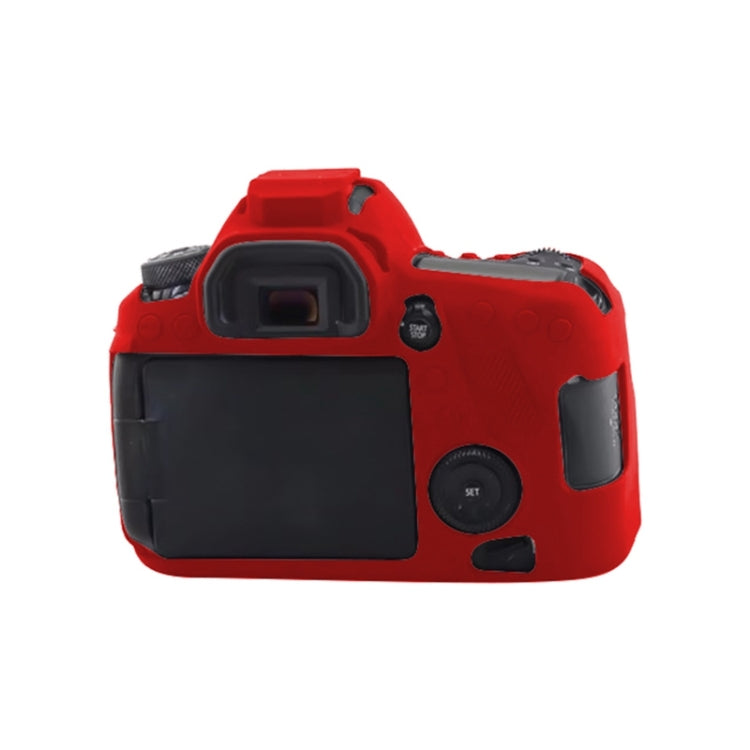 For Canon EOS 6D Mark II Soft Silicone Protective Case (Red) by buy2fix