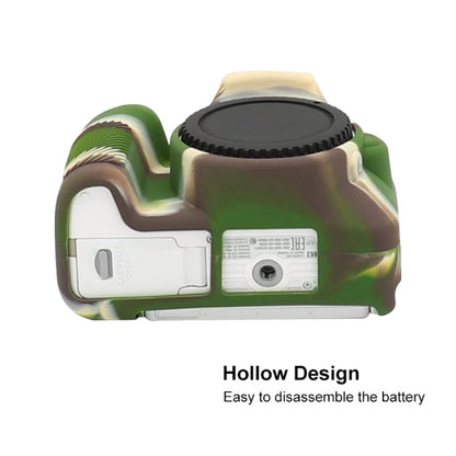 For Canon EOS 200D / EOS 200D Mark II Soft Silicone Protective Case(Camouflage) by buy2fix