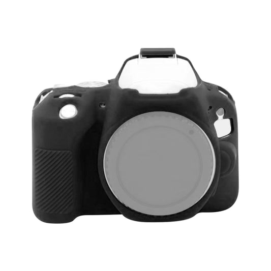 For Canon EOS 200D / EOS 200D Mark II Soft Silicone Protective Case(Black) by buy2fix