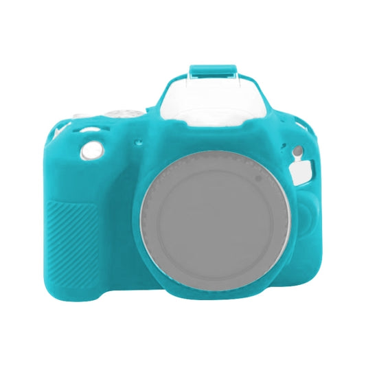 For Canon EOS 200D / EOS 200D Mark II Soft Silicone Protective Case(Blue) by buy2fix