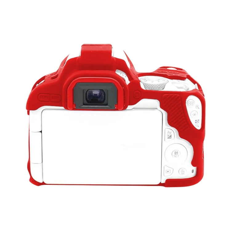 For Canon EOS 200D / EOS 200D Mark II Soft Silicone Protective Case(Red) by buy2fix