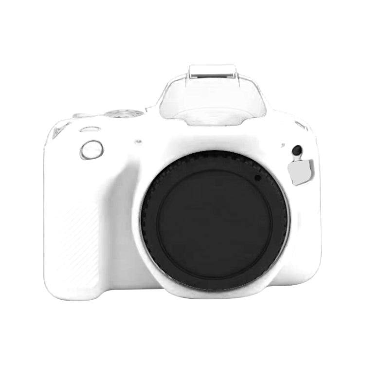 For Canon EOS 200D / EOS 200D Mark II Soft Silicone Protective Case(White) by buy2fix