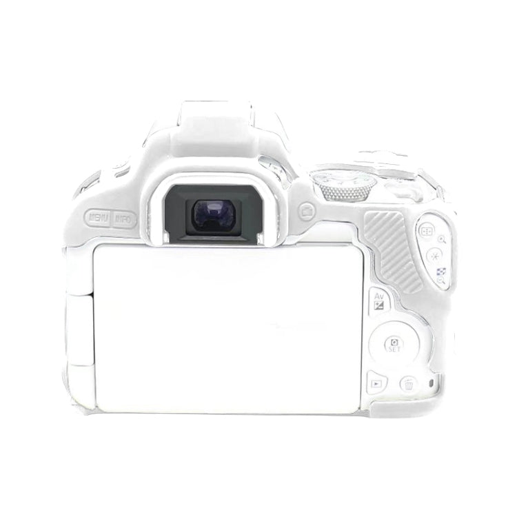 For Canon EOS 200D / EOS 200D Mark II Soft Silicone Protective Case(White) by buy2fix