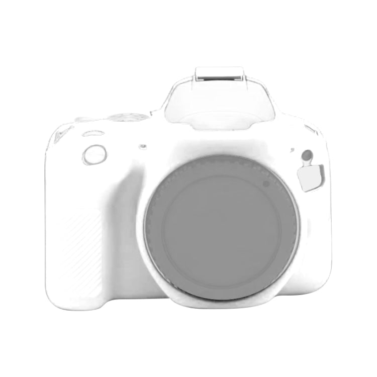 For Canon EOS 200D / EOS 200D Mark II Soft Silicone Protective Case(White) by buy2fix