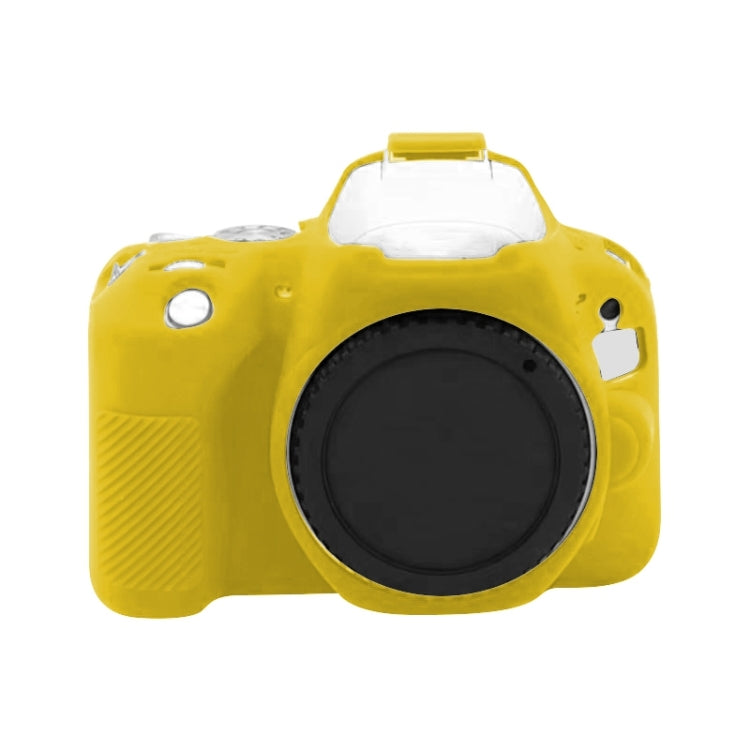 For Canon EOS 200D / EOS 200D Mark II Soft Silicone Protective Case(Yellow) by buy2fix
