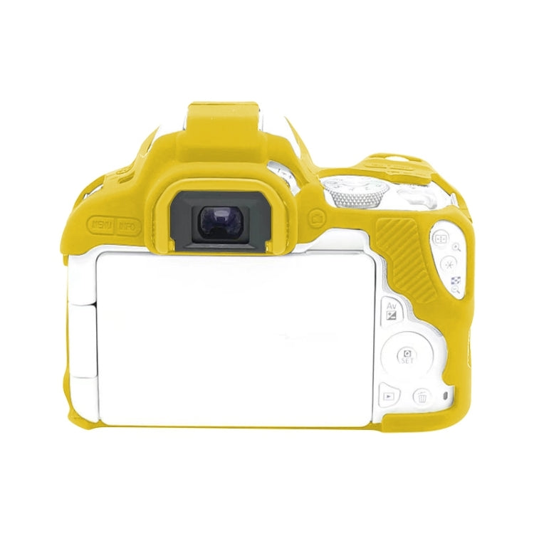 For Canon EOS 200D / EOS 200D Mark II Soft Silicone Protective Case(Yellow) by buy2fix