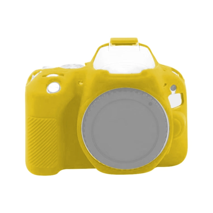 For Canon EOS 200D / EOS 200D Mark II Soft Silicone Protective Case(Yellow) by buy2fix