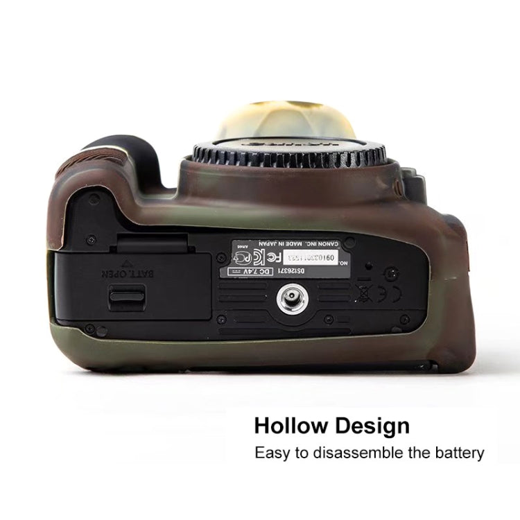 For Canon EOS 600D Soft Silicone Protective Case(Camouflage) by buy2fix