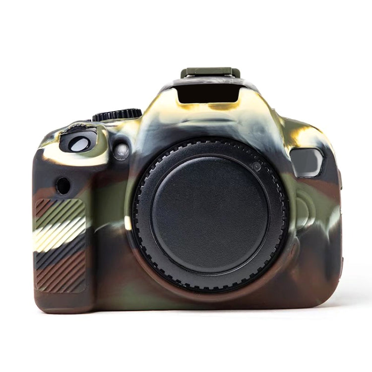 For Canon EOS 600D Soft Silicone Protective Case(Camouflage) by buy2fix