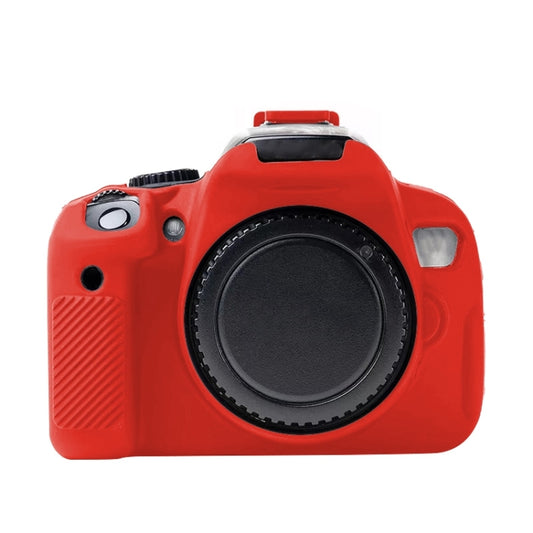 For Canon EOS 600D Soft Silicone Protective Case(Red) by buy2fix